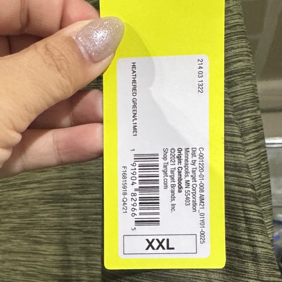 Size XXL All in motion women’s mid rise wide leg heathered green - Picture 4 of 5